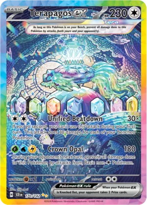 Pokémon TCG Terapagos ex 170/142 SV07: Stellar Crown SIR Holo Ungraded