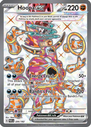 Pokémon TCG Hoopa ex 226/182 SV04: Paradox Rift UR Full Art Ungraded