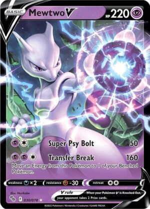 Pokémon TCG Mewtwo V 030/078 Pokemon GO UR Full Art Ungraded