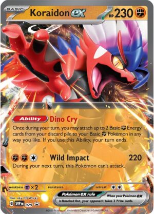 Pokémon TCG Koraidon ex 029 Scarlet & Violet Promo Full Art Ungraded