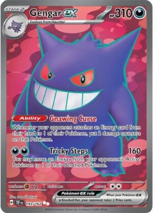 Pokémon TCG Gengar ex 193/162 SV05: Temporal Forces UR Full Art Ungraded