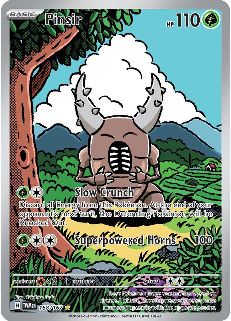 Pokémon TCG Pinsir 168/167 SV06: Twilight Masquerade IR Full Art Ungraded