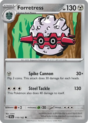 Pokémon TCG SV5: Temporal Forces 110/162 Forretress Uncommon Ungraded
