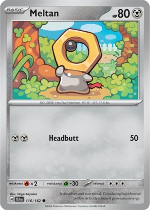 Pokémon TCG SV5: Temporal Forces 116/162 Meltan Common Ungraded