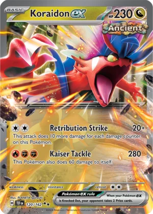 Pokémon TCG SV5: Temporal Forces 120/162 Koraidon ex Double Rare Ungraded