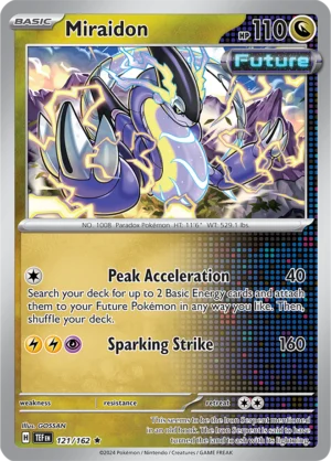 Pokémon TCG SV5: Temporal Forces 121/162 Miraidon Rare Ungraded