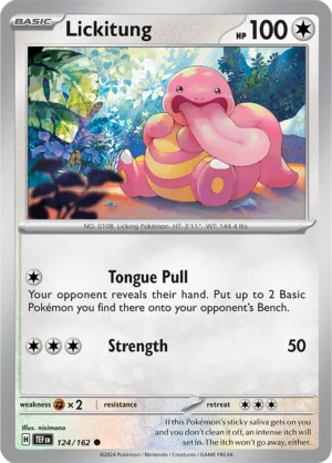 Pokémon TCG SV5: Temporal Forces 124/162 Lickitung Common Ungraded