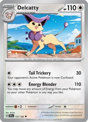 Pokémon TCG SV5: Temporal Forces 131/162 Delcatty Uncommon Ungraded