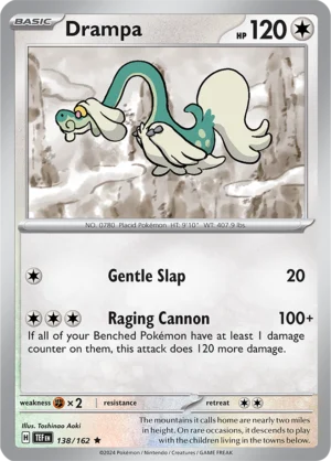 Pokémon TCG SV5: Temporal Forces 138/162 Drampa Rare Ungraded