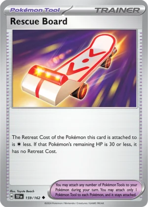 Pokémon TCG SV5: Temporal Forces 159/162 Rescue Board Uncommon Ungraded