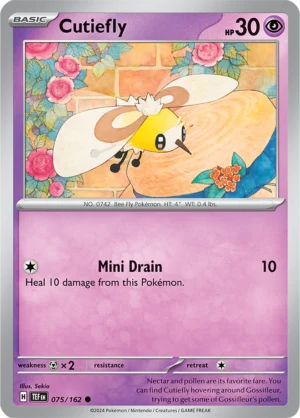 Pokémon TCG SV5: Temporal Forces 075/162 Cutiefly Common Ungraded