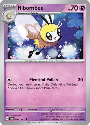 Pokémon TCG SV5: Temporal Forces 076/162 Ribombee Uncommon Ungraded