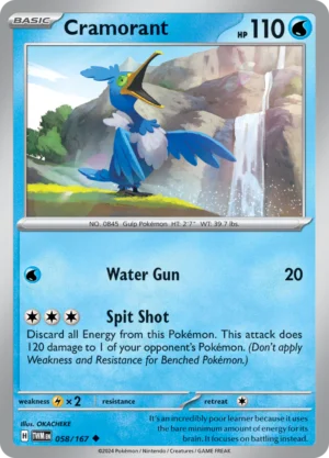 Pokémon TCG SV6: Twilight Masquerade 058/167 Cramorant Uncommon Ungraded