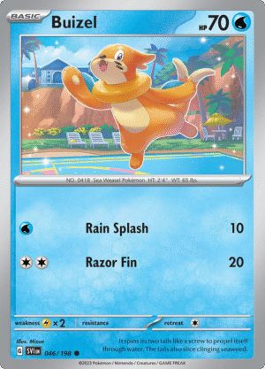 Pokémon TCG SV1: Scarlet & Violet Base 046/198 Buizel Common Ungraded