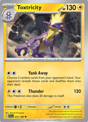 Pokémon TCG SV1: Scarlet & Violet Base 072/198 Toxtricity Uncommon Ungraded
