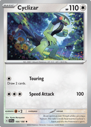 Pokémon TCG SV1: Scarlet & Violet Base 164/198 Cyclizar Rare Ungraded