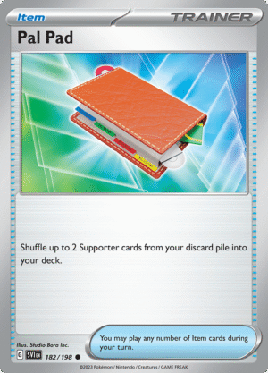 Pokémon TCG SV1: Scarlet & Violet Base 182/198 Pal Pad Common Ungraded