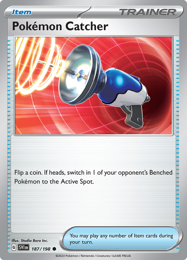 Pokémon TCG SV1: Scarlet & Violet Base 187/198 Pokemon Catcher Common Ungraded