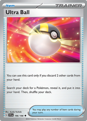 Pokémon TCG SV1: Scarlet & Violet Base 196/198 Ultra Ball Uncommon Ungraded
