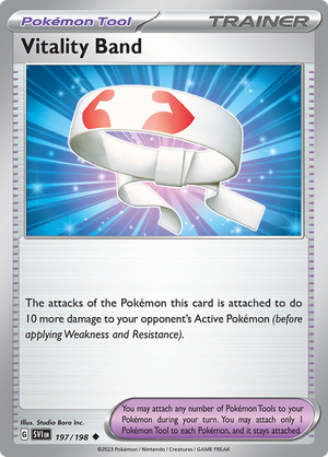 Pokémon TCG SV1: Scarlet & Violet Base 197/198 Vitality Band Uncommon Ungraded