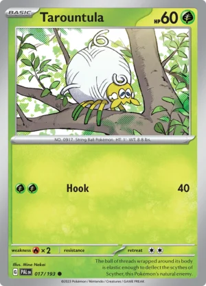 Pokémon TCG SV2: Paldea Evolved 017/193 Tarountula Common Ungraded