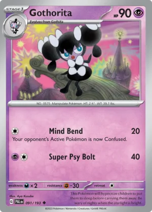 Pokémon TCG SV2: Paldea Evolved 091/193 Gothorita Uncommon Ungraded