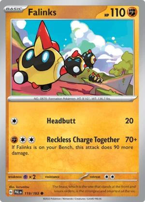 Pokémon TCG SV2: Paldea Evolved 119/193 Falinks Common Ungraded