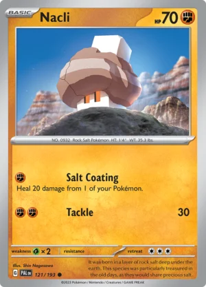 Pokémon TCG SV2: Paldea Evolved 121/193 Nacli Common Ungraded