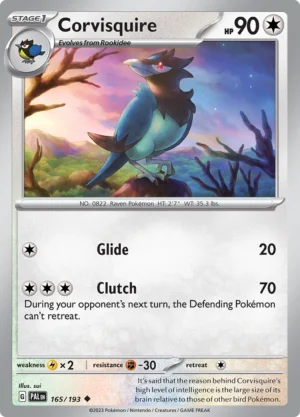 Pokémon TCG SV2: Paldea Evolved 165/193 Corvisquire Uncommon Ungraded