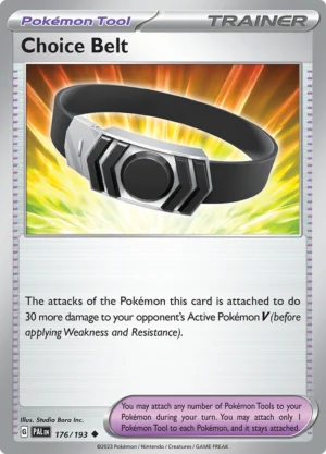 Pokémon TCG SV2: Paldea Evolved 176/193 Choice Belt Uncommon Ungraded