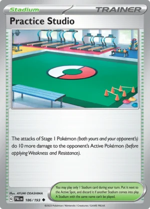 Pokémon TCG SV2: Paldea Evolved 186/193 Practice Studio Uncommon Ungraded