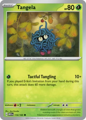 Pokémon TCG SV: Scarlet & Violet 151 114/165 Tangela Common Ungraded