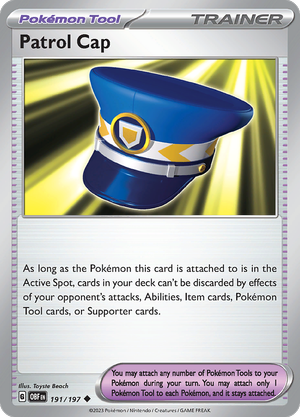 Pokémon TCG SV3: Obsidian Flames 191/197 Patrol Cap Uncommon Ungraded