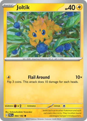 Pokémon TCG SV4: Paradox Rift 064/182 Joltik Common Ungraded