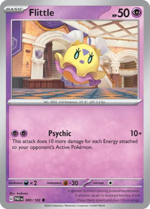 Pokémon TCG SV4: Paradox Rift 080/182 Flittle Common Ungraded