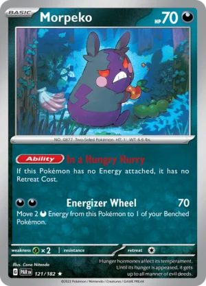 Pokémon TCG SV4: Paradox Rift 121/182 Morpeko Rare Ungraded