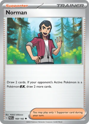 Pokémon TCG SV4: Paradox Rift 168/182 Norman Uncommon Ungraded