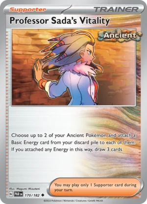 Pokémon TCG SV4: Paradox Rift 170/182 Professor Sada's Vitality Uncommon Ungraded
