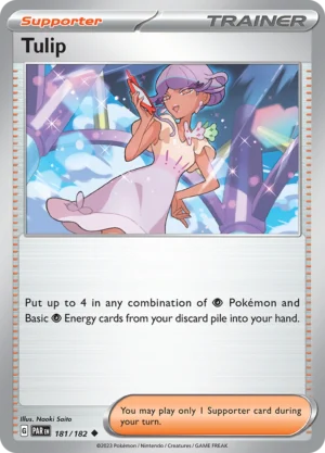 Pokémon TCG SV4: Paradox Rift 181/182 Tulip Uncommon Ungraded