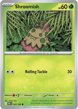 Pokémon TCG SV10: Destined Rivals 005/182 Shroomish Common Ungraded