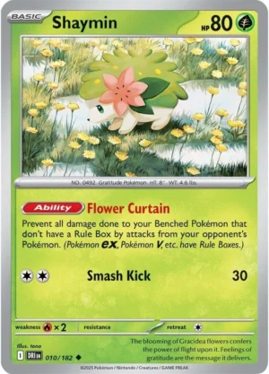 Pokémon TCG SV10: Destined Rivals 010/182 Shaymin Uncommon Ungraded