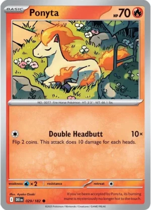 Pokémon TCG SV10: Destined Rivals 029/182 Ponyta Common Ungraded