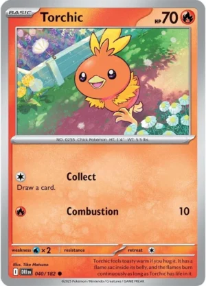Pokémon TCG SV10: Destined Rivals 040/182 Torchic Common Ungraded
