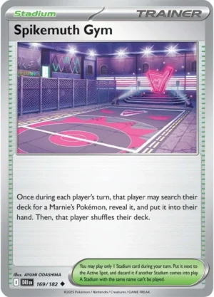 Pokémon TCG SV10: Destined Rivals 169/182 Spikemuth Gym Uncommon Ungraded