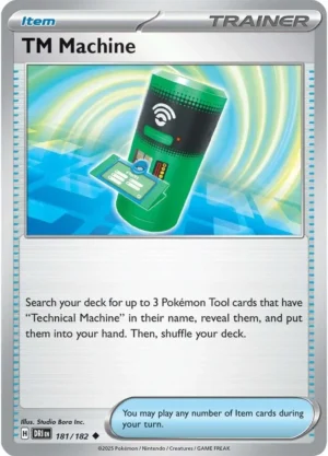 Pokémon TCG SV10: Destined Rivals 181/182 TM Machine Uncommon Ungraded