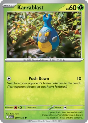 Pokémon TCG SV9: Journey Together 009/159 Karrablast Common Ungraded