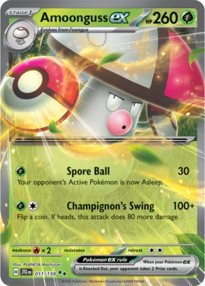 Pokémon TCG SV9: Journey Together 011/159 Amoonguss ex Double Rare Ungraded