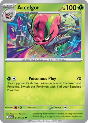 Pokémon TCG SV9: Journey Together 013/159 Accelgor Uncommon Ungraded