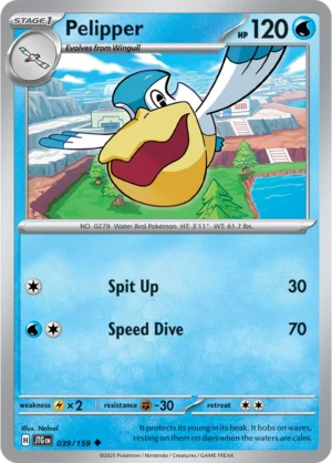 Pokémon TCG SV9: Journey Together 039/159 Pelipper Uncommon Ungraded