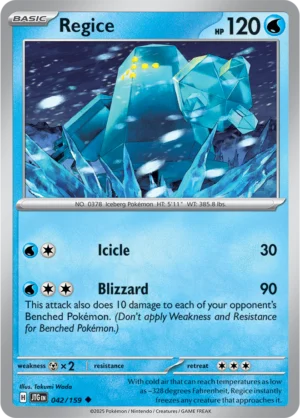 Pokémon TCG SV9: Journey Together 042/159 Regice Uncommon Ungraded